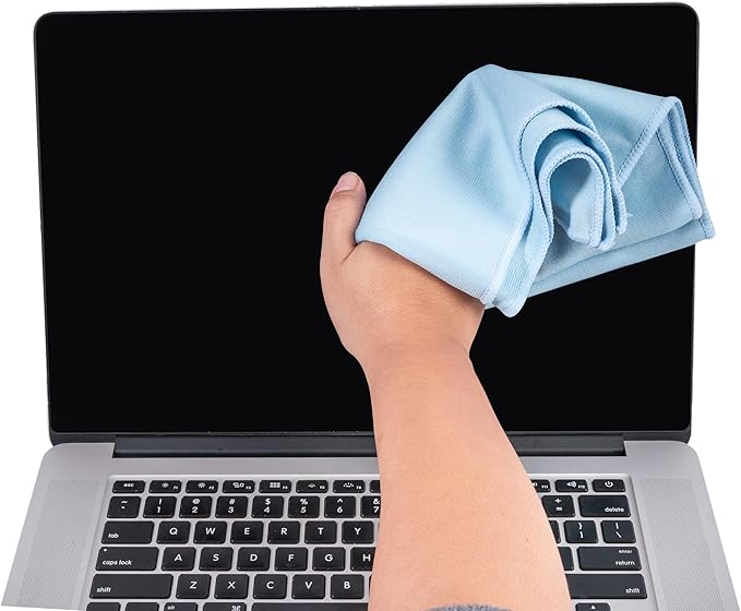 KLNYOO Microfiber Glass Cleaning Cloths Lint Free Streak Free Quickly and - Image 5