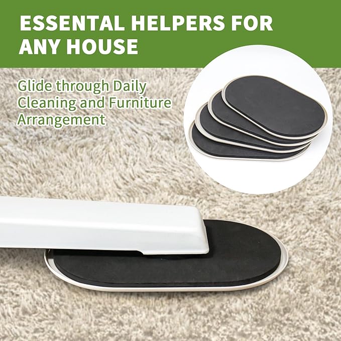 Furniture Sliders for Carpet 4 PCS - Image 4
