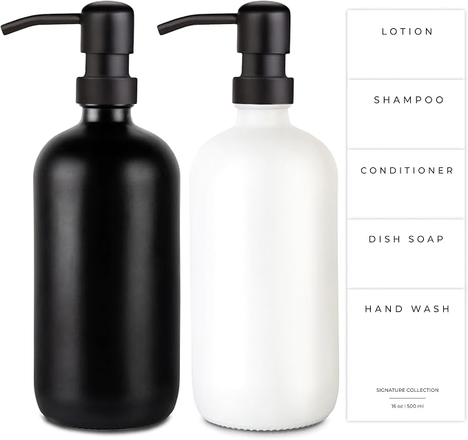Emerson Essentials Soap Dispenser, Hands and Dishes Bottles, Kitchen Set by Emerson+Essentials