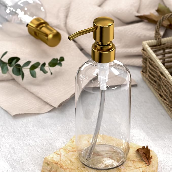 AmazerBath Soap Dispenser, 2 Pack Glass Soap Dispenser - Image 4