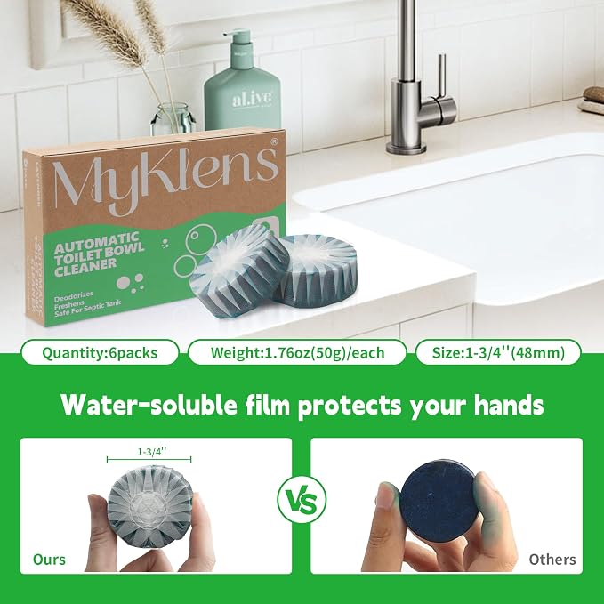 Toilet Bowl Cleaner Tablets, Automatic Toilet Bowl Cleaners, Long-Lasting - Image 7
