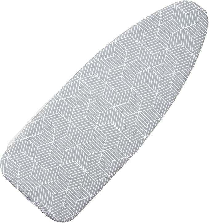 Wide Ironing Board Cover with Padding 18 x 49 inch Heat Reflective with Hook by Seiritex