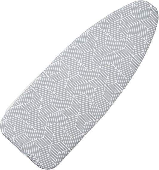 Wide Ironing Board Cover with Padding 18 x 49 inch Heat Reflective with Hook by Seiritex