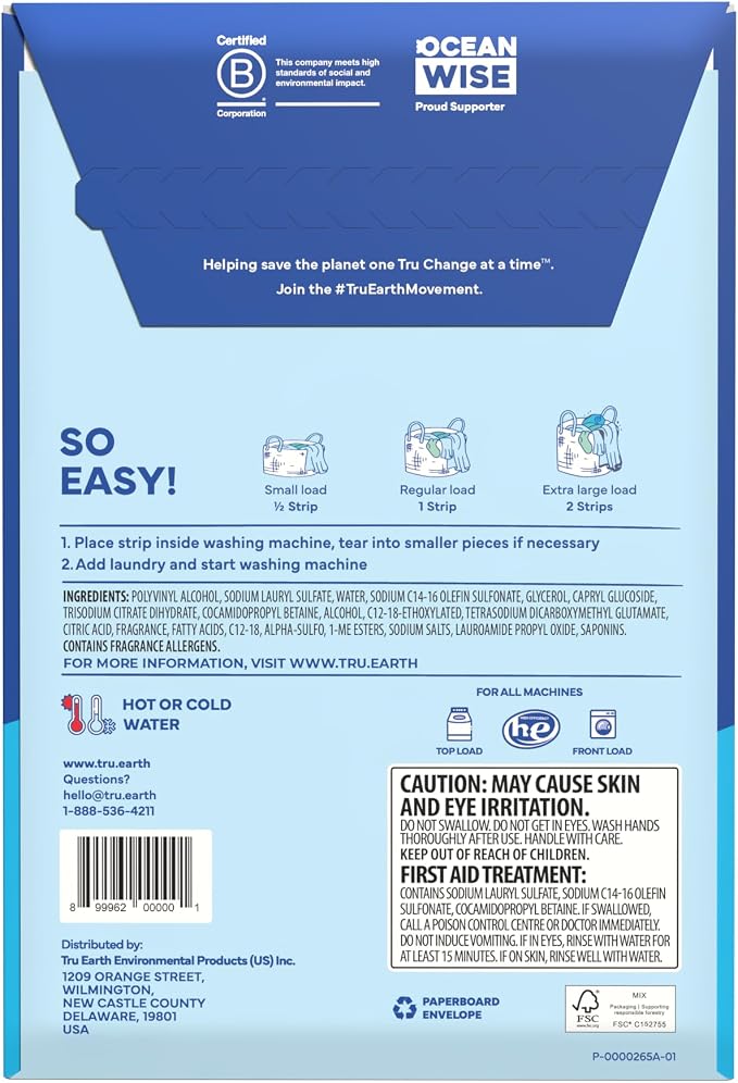 Tru Earth Compact Dry Laundry Detergent Sheets - Image 3