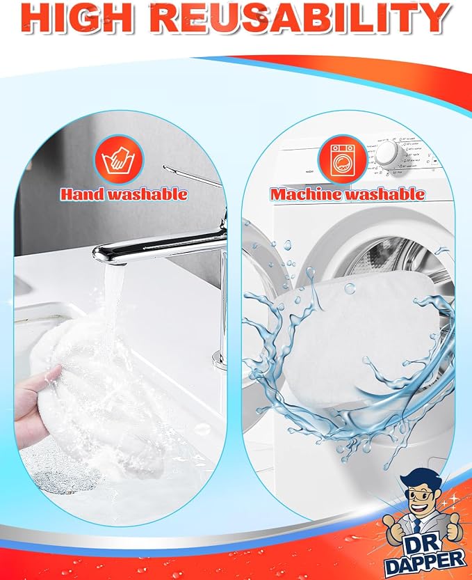 DR DAPPER 4 Pack SMP01 Steam Mop Pads Compatible - Image 8