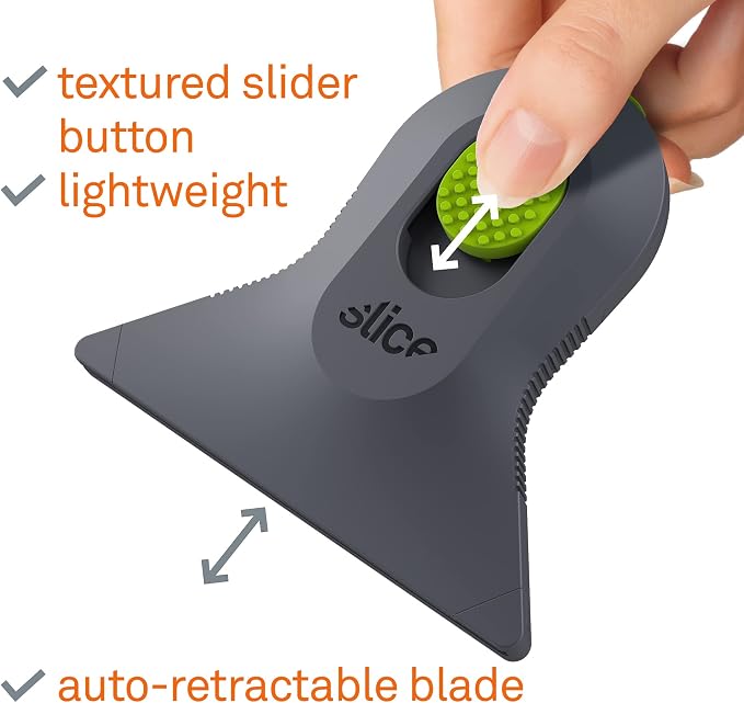 Slice 10590 Small Scraper, Ceramic Blade, Lasts 11x Longer Than Metal, Finger - Image 4