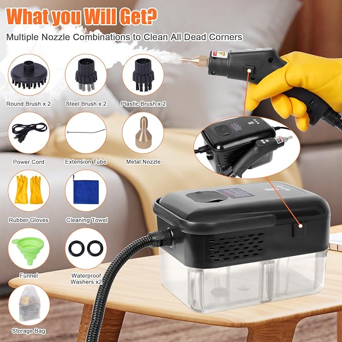 15 in 1 Handheld Steam Cleaner - Image 6