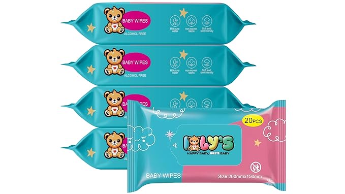 Ioly's Baby Wipes Unscented Wet Wipes 99% Water Based by Unknown