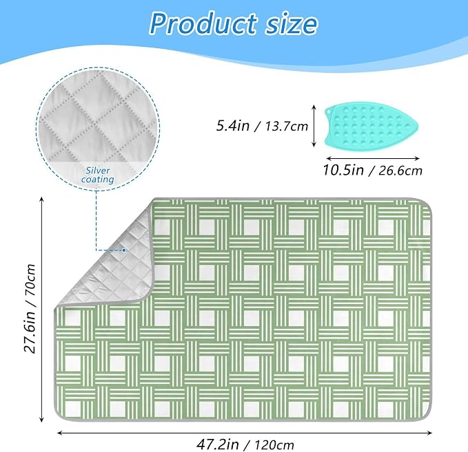 Ironing Mat for Table top Portable Ironing Pad Blanket for Washer Dryer - Image 2