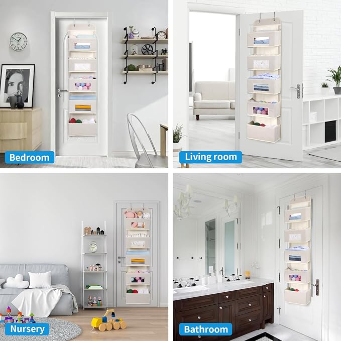 MAX Houser 5-Shelf Over The Door Hanging Organizer - Image 4