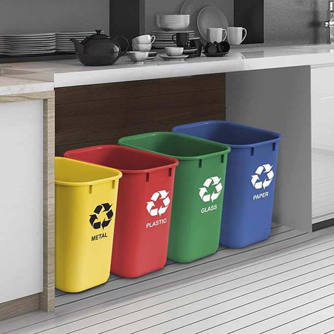 Acrimet Wastebasket Bin for Recycling, 6.75 Gallon/ 27 Quart/ 25.552 Liter - Image 3