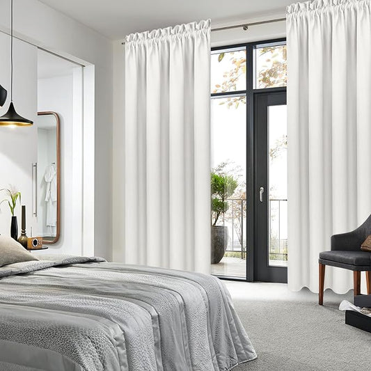 DWCN Blackout Curtains Thermal Insulated, Energy Saving & Noise Reducing - Image 2