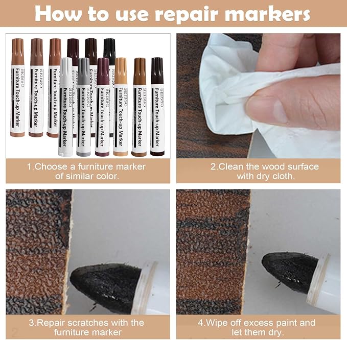 SEISSO Furniture Repair Kit, Wood Markers - Image 3