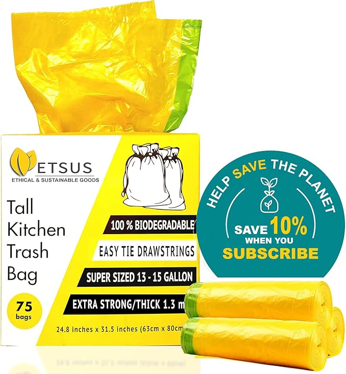 13 Gallon Biodegradable Trash Bags - Image 2