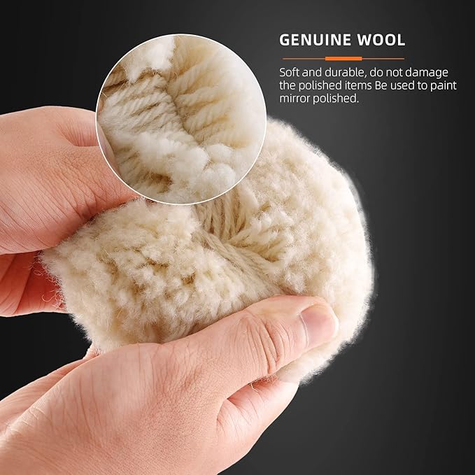 SPTA Wool Polishing Pad, Car Body Repair Buffing - Image 4