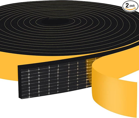 Weather Stripping Self Adhesive 1 in x 1/4 in, Weatherproof Foam Insulation by Aopaeoie