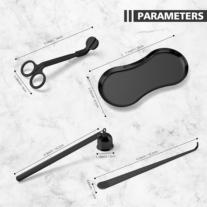 PATOISE 4 in 1 Candle Accessory Set Mini, Candle Wick Trimmer Cutter, Candle - Image 6