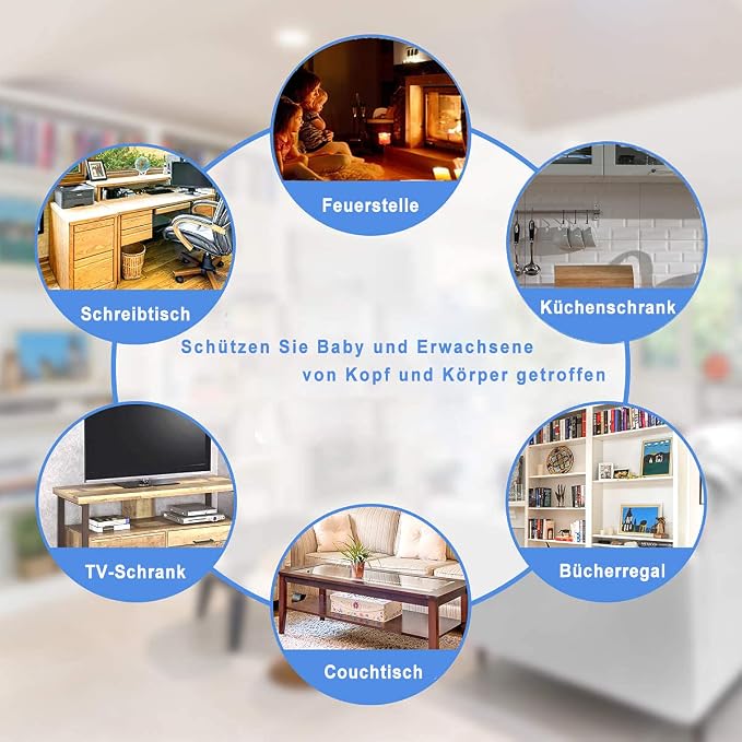 Edge Protector 100% Silicone, Baby Proofing Clear Table Corners Guards - Image 2