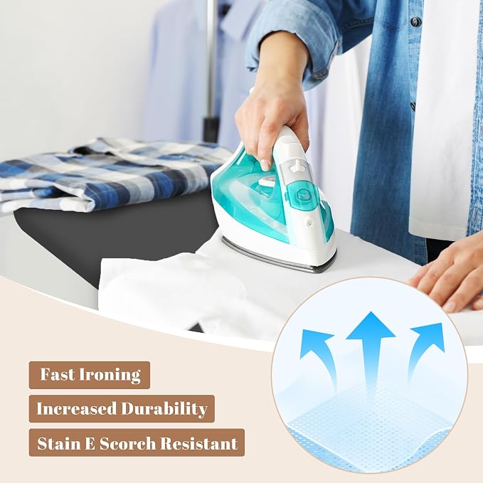 Ironing Board, Compact and Space Saver, Size 13 x 43, Metal Construction - Image 4