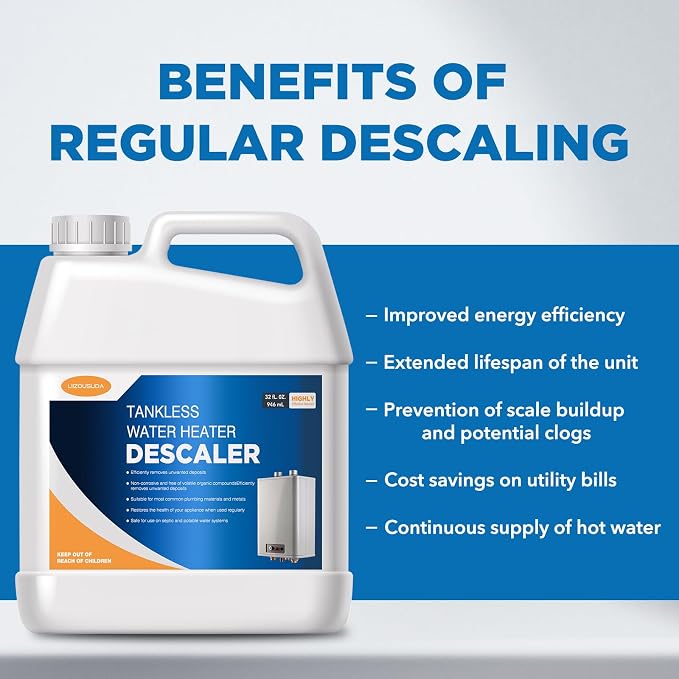 Tankless Water Heater Descaler, Highly Effective Descaler Restores Heating - Image 4