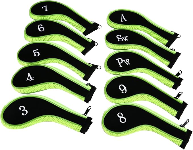 Sword &Shield sports Neoprene Zipper Golf Club Iron Head Covers Iron Covers - Image 2