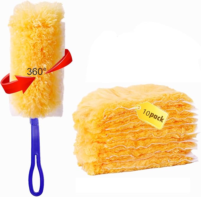 10 Count Heavy Duty Duster Kit for Swiffer Duster, Unscented Disposable Dusters by ZIONYA
