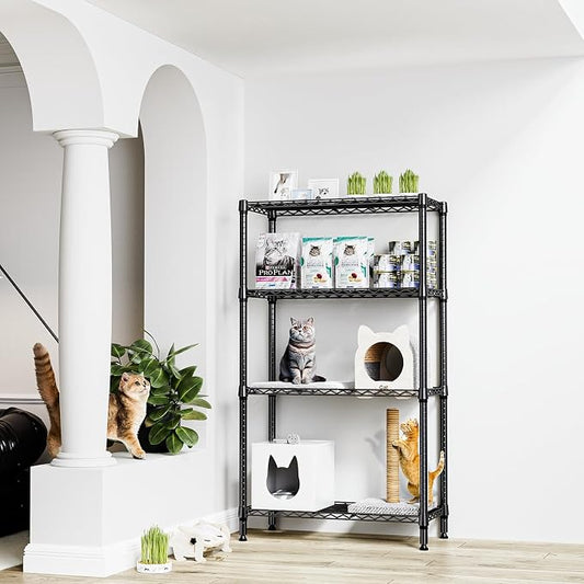 1000 lbs 4 Tier Shelf Metal Storage Shelves Shelving Wire Rack Heavy Duty - Image 2