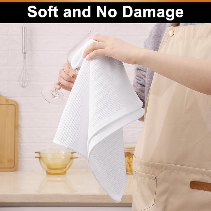 Homaxy 100% Cotton Waffle Weave Kitchen Towels - Image 4