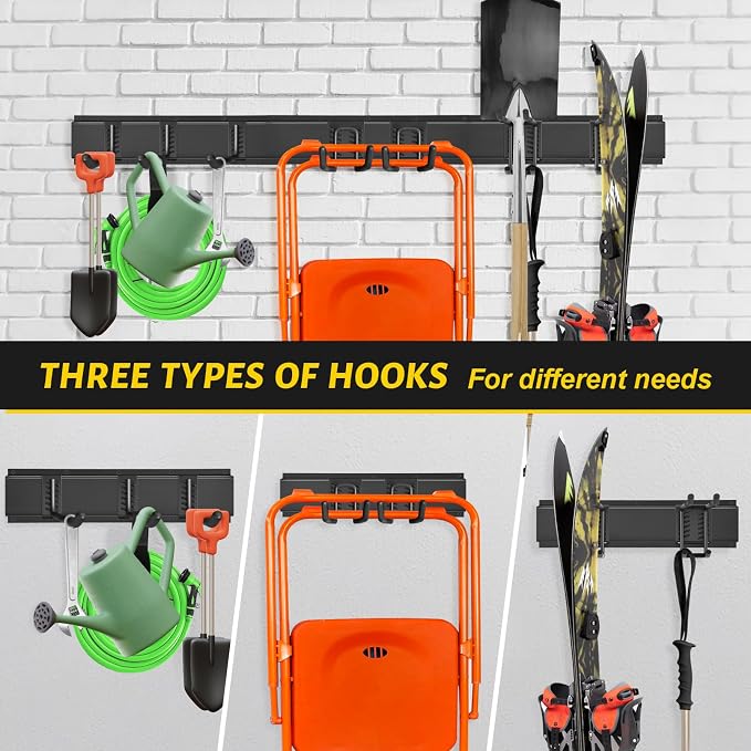 Garage Tool Organizer Wall Mount, 48 Inches Garden Tool Organizer - Image 5