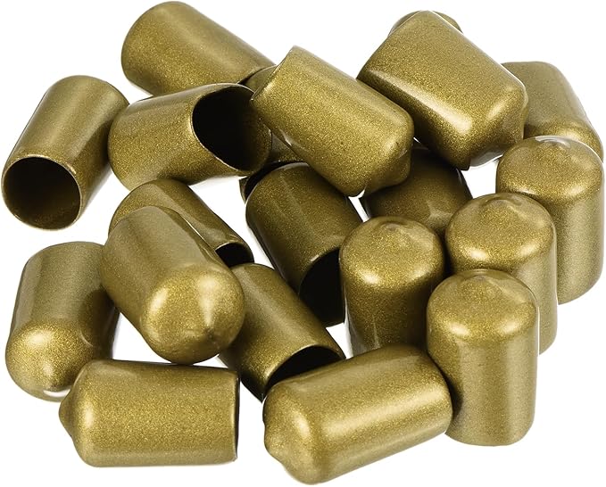 uxcell 20pcs Rubber End Caps 9/16" ID Vinyl Round Tube Bolt Cap Cover Thread - Image 4