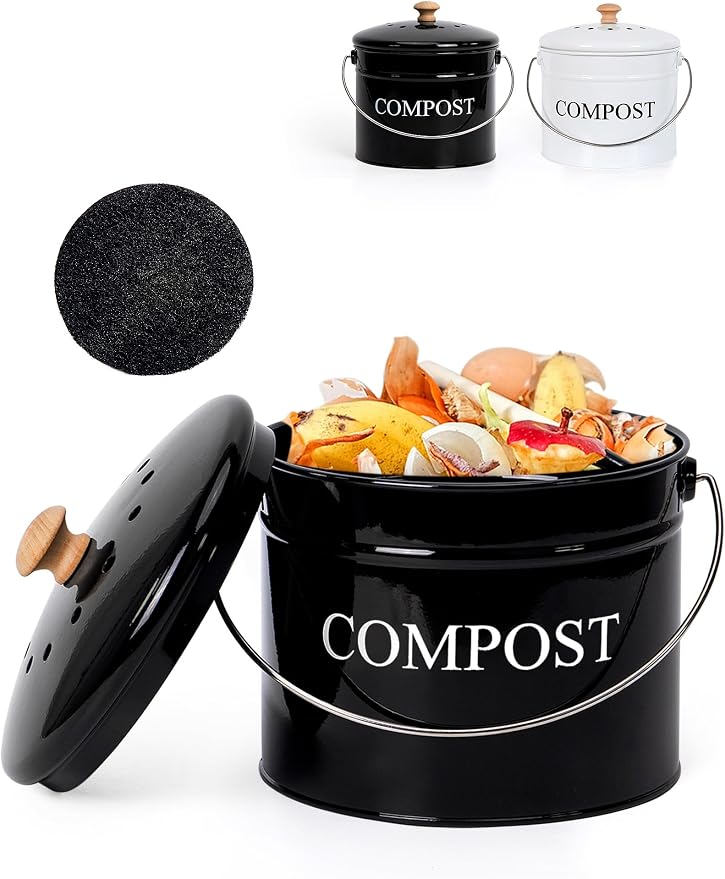 Compost Bin - 1 Gallon Countertop Composter by CANDCO