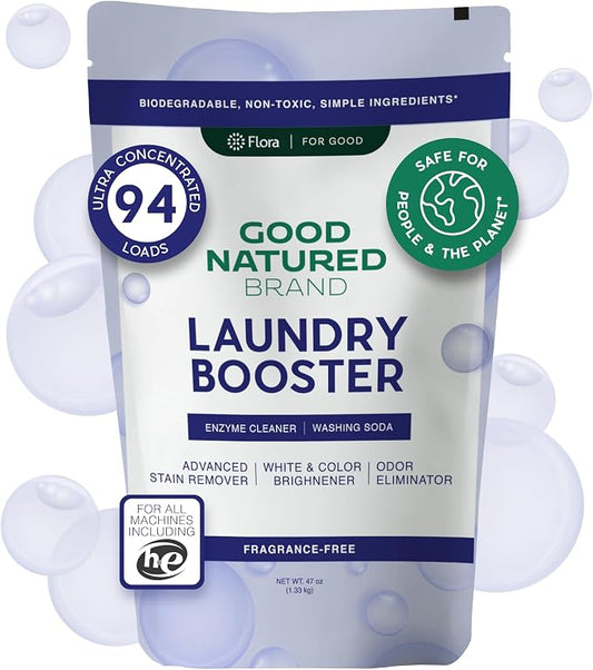 Good Natured Brand | Natural Enzyme Laundry Booster | Stain & Odor Remover | by GoodNaturedBrand