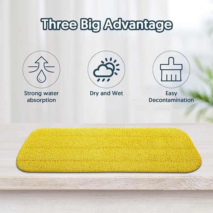 7 Count Reusable Mop Pads for Swiffer PowerMop -MEXERRIS Microfiber Wet Mops - Image 4