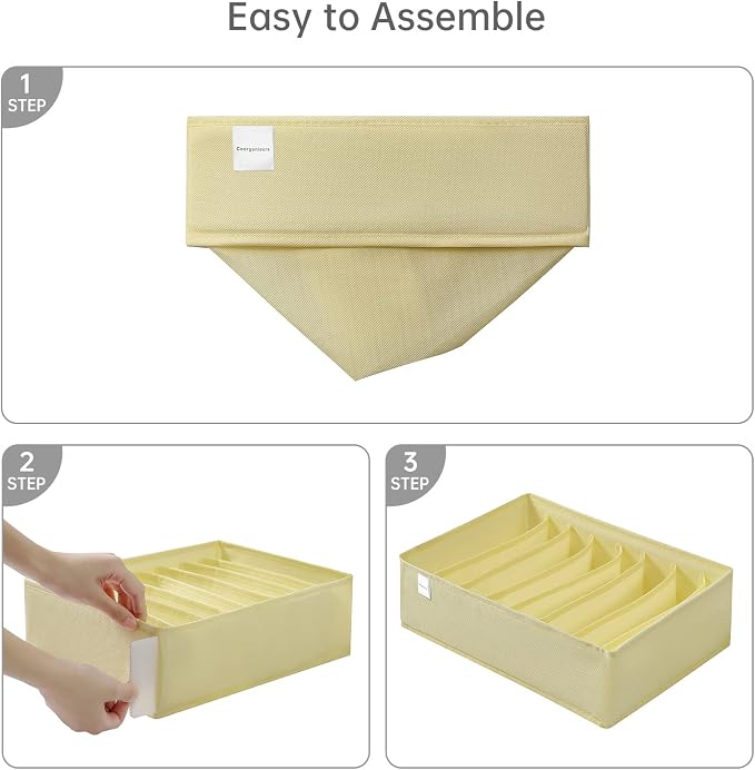 4 Packs T-shirt Drawer Organizers - Image 3