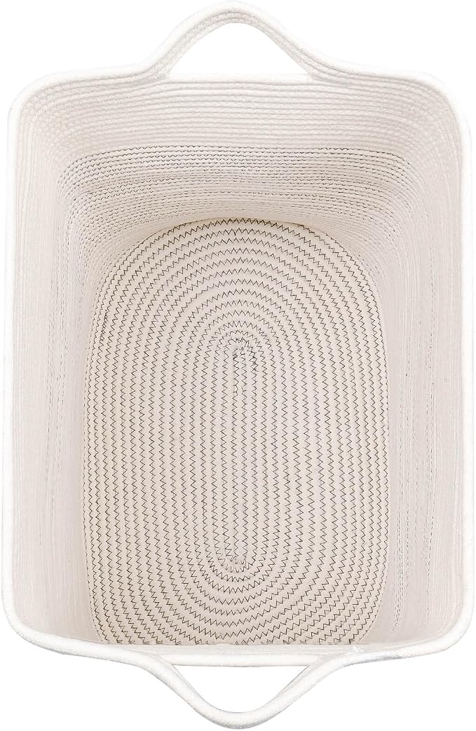 Storage Baskets for Clothes Fabric Cotton Rope Storage Basket bins - Image 7