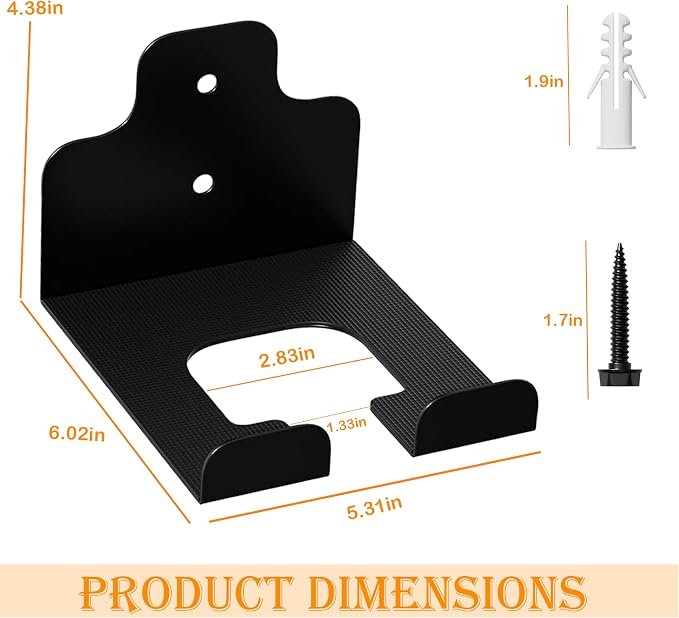 Garage Organizer Trimmer Rack, Wall Mounted Tool Hanger - Image 3
