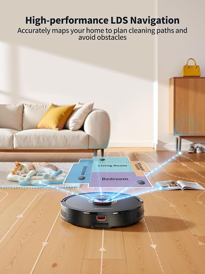 Robot Vacuum and Mop, Self-Emptying Robot Vacuum Cleaner - Image 3