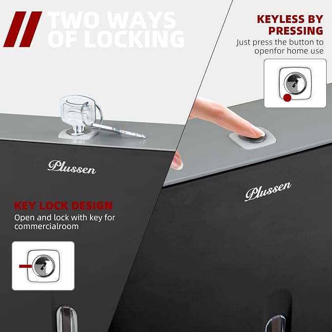 Bathroom Paper Towel Dispenser Pack of 2 Durable ABS Plastic Easy Installation - Image 5