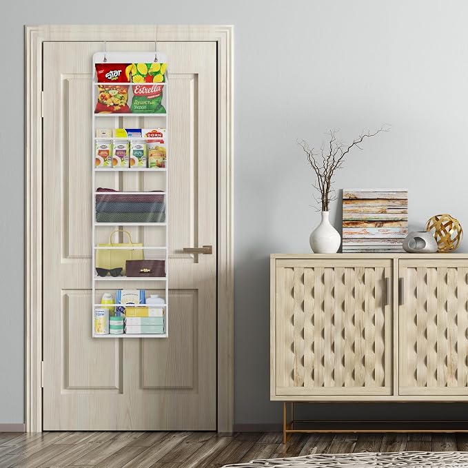 Univivi 5-Shelf Fabric Door Storage Over Door Hanging Organizer - Image 7