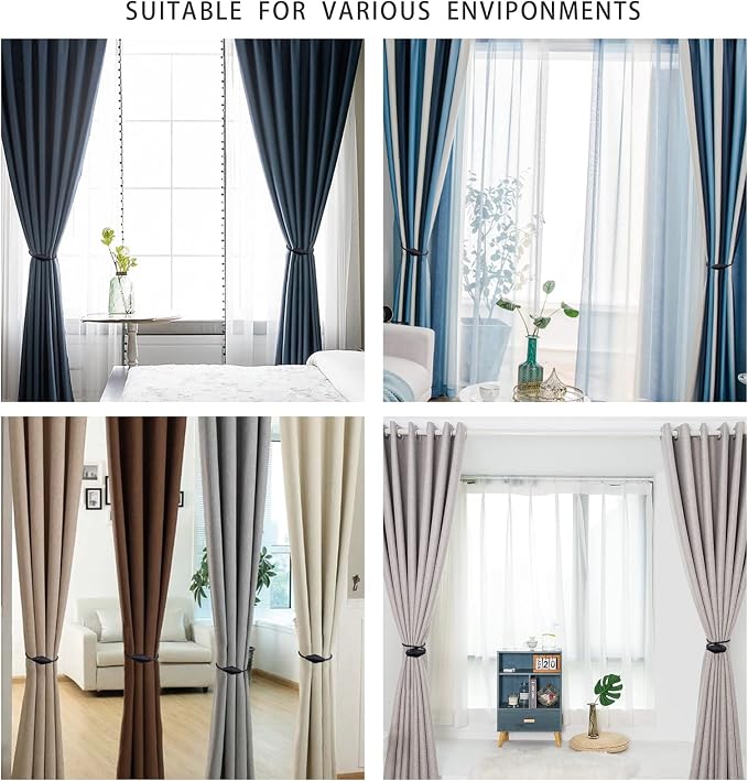 2 PCS Magnetic Curtain Tiebacks, European Style Convenient Drape Tie Backs - Image 5