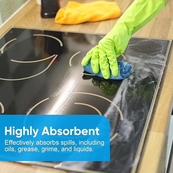 Microfiber Cleaning Cloth, 50 Sheets Shop Towels Commercial Grade Washcloths - Image 4