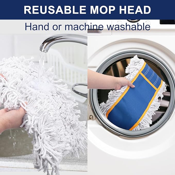 KeFanta 24" Commercial Dust Mop Replacement Heads, 3 Pack Reusable Industrial - Image 6