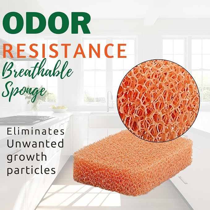 Peachy Clean Silicone Dish Sponge Scrubbers, Fresh Peach Scent, Non-Scratch - Image 3