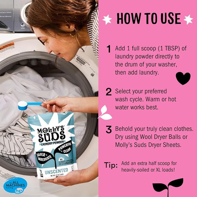 Molly's Suds Original Laundry Detergent Powder | Clean Laundry Detergent Powder - Image 6