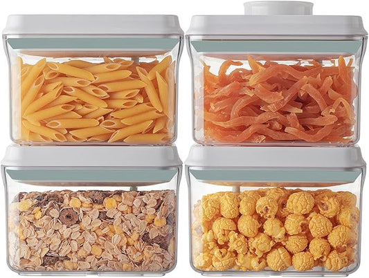 Ankou Airtight Container Set Stackable One Press Openning Food Containers by ANKOU