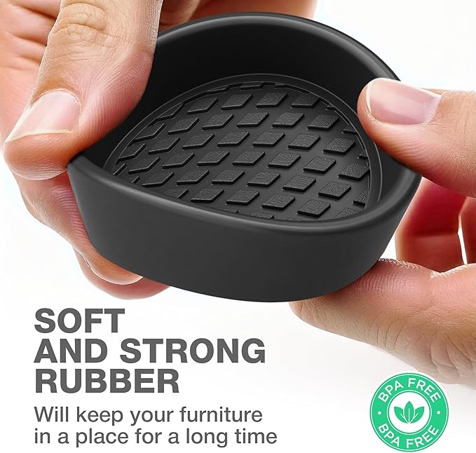Furniture Cups X-PROTECTOR – 2" Caster Cups 8 PCS – Round Furniture Coasters – - Image 4