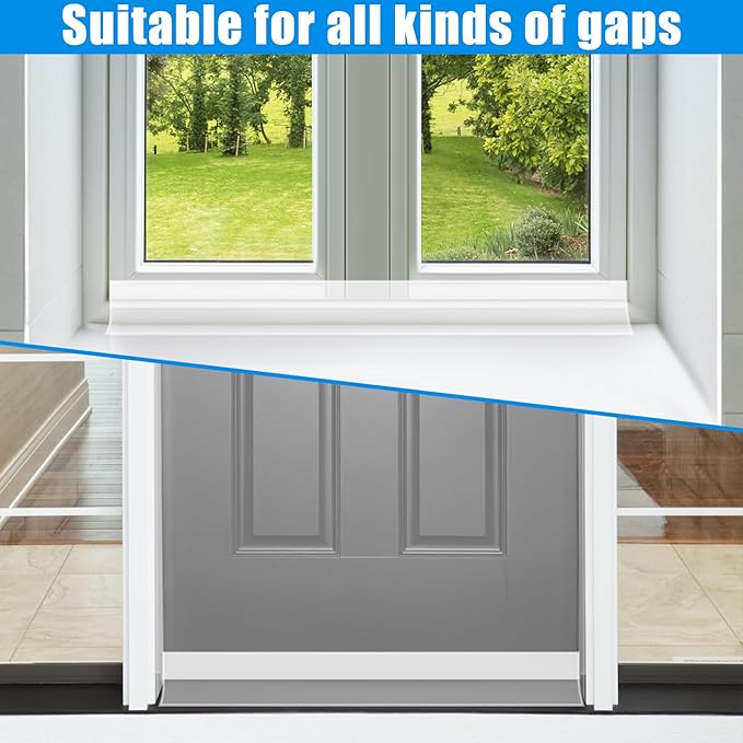 Draft Seal Tape for Doors and Windows 3 in x 20 Ft Silicone Weather Stripping - Image 6