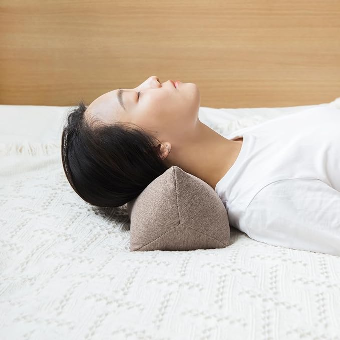 Buckwheat Neck Support Pillow Cervical Neck Cylinder Bolster Pillow, Buckwheat - Image 4