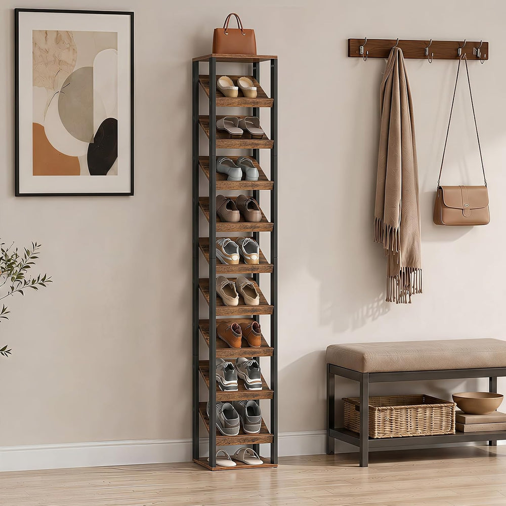HOOBRO Vertical Shoe Rack, 10-Tier Shoe Organizer