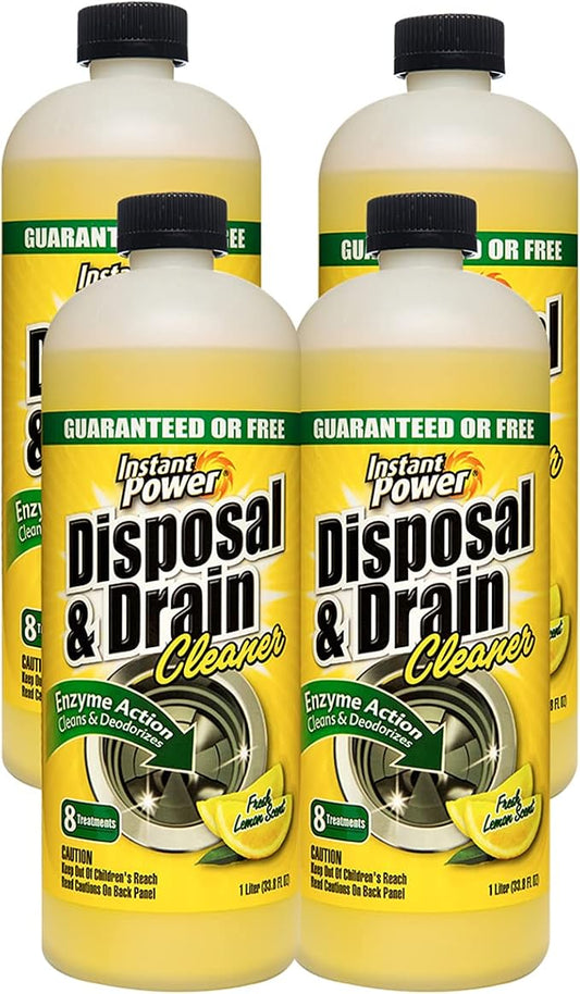 Instant Power Disposal and Drain Cleaner – Liquid Enzyme Clog Remover, Cleans by ScotchCorp